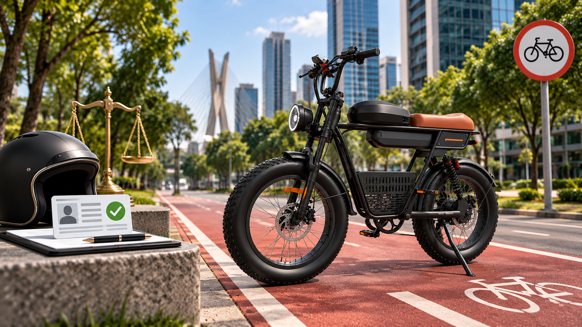 Bicicleta elétrica precisa de CNH em 2026? Entenda as regras do CONTRAN